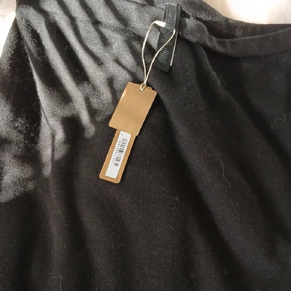 Skims Sheer BLACK Cashmere Maxi Skirt - Picture 1 of 6